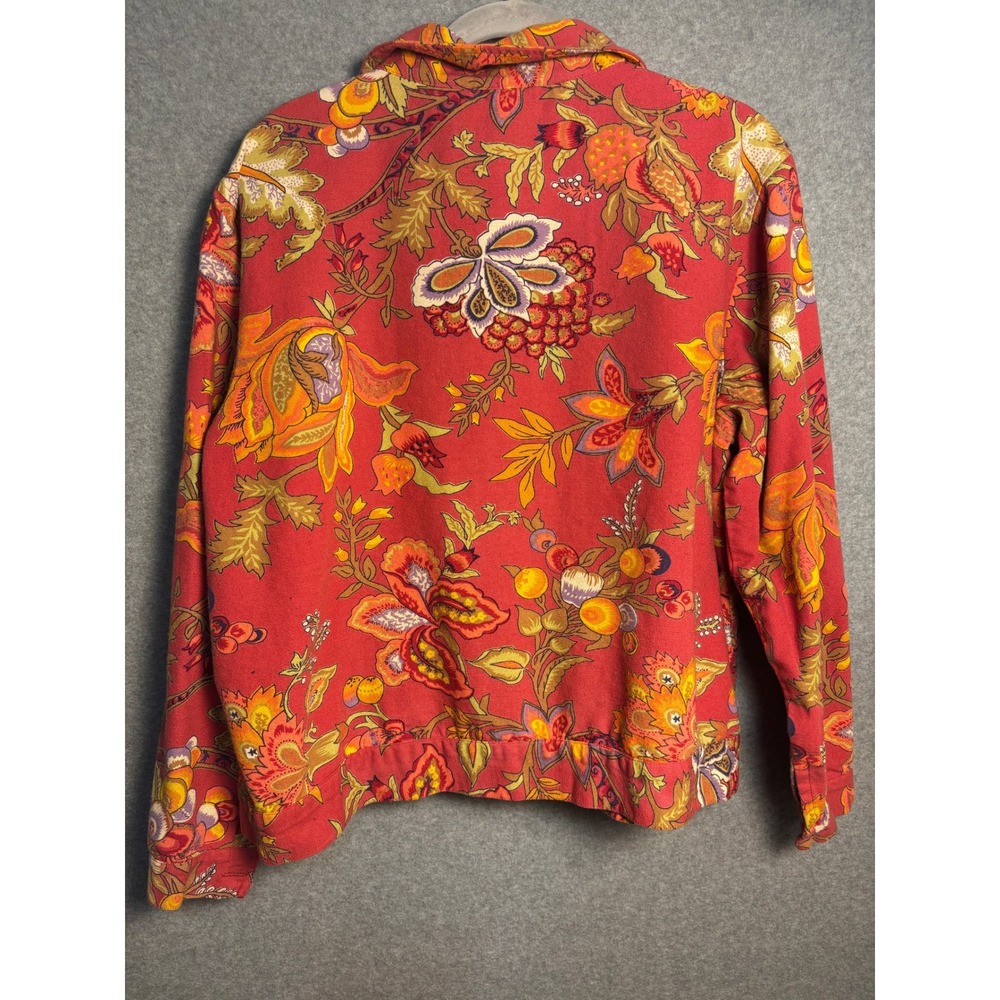 Breckenridge Floral Tapestry Jacket Cottagecore Boho Cotton Large - Picture 7 of 10
